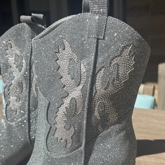 MIA Silver Sparkle Western Boots Size 7.5 NWT - Picture 15 of 15